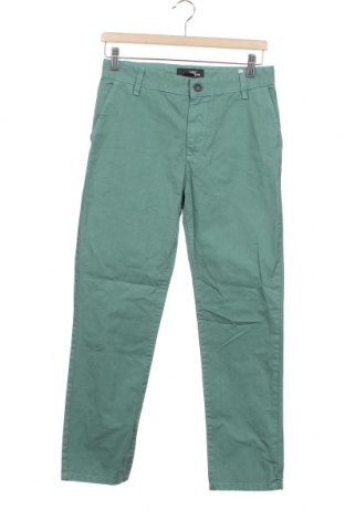 Pantaloni pentru copii H&M L.O.G.G., Mărime 11-12y/ 152-158 cm, Culoare Verde, Preț 25,26 Lei