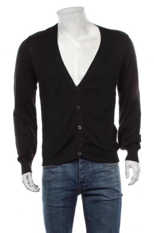 Jachetă tricotată de bărbați Tom Tailor, Mărime M, Culoare Negru, Bumbac, Preț 151,98 Lei