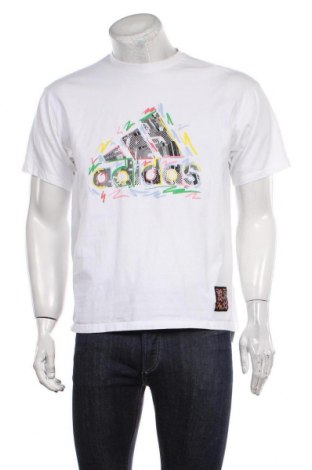 Męski T-shirt Adidas, Rozmiar M, Kolor Biały, Bawełna, Cena 128,21 zł