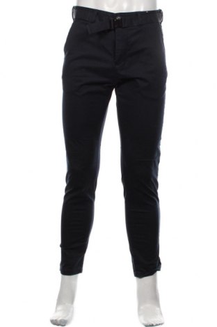 Pantaloni de bărbați Pull&Bear, Mărime M, Culoare Albastru, 98% bumbac, 2% elastan, Preț 148,03 Lei