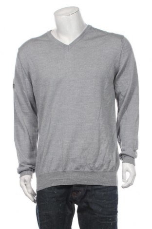 Мъжки пуловер Abacus, Размер XL, Цвят Сив, Мерино, Цена 75,00 лв.
