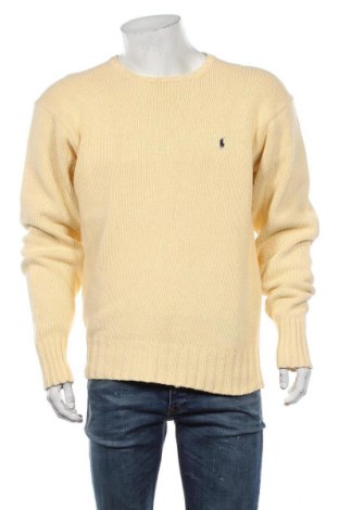 Мъжки пуловер Polo By Ralph Lauren, Размер L, Цвят Жълт, Памук, Цена 208,45 лв.