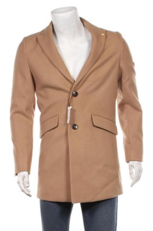 Pánský kabát  Burton of London, Velikost S, Barva Béžová, 89% polyester, 9% viskóza, 2% elastan, Cena  1 941,00 Kč