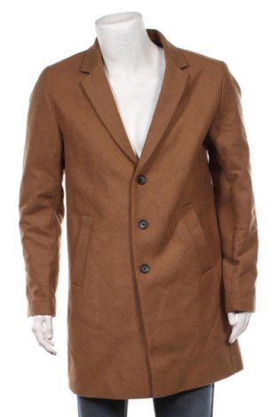 Pánský kabát  Jack & Jones, Velikost L, Barva Hnědá, 55% polyester, 40% vlna, 5% jiné tkaniva , Cena  2 010,00 Kč