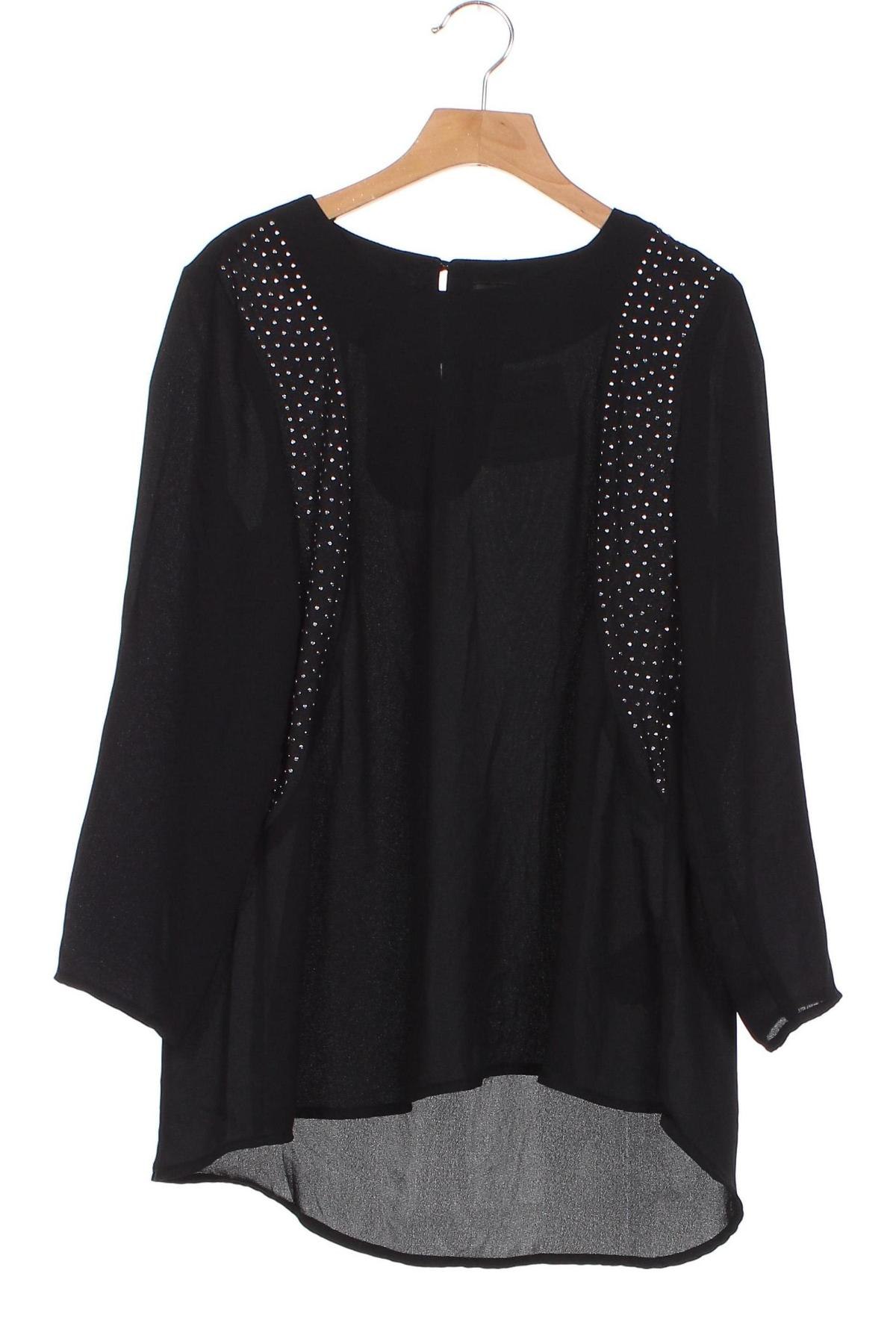 Дамска блуза H&M, Размер XXS, Цвят Черен, Цена 7,00 лв.