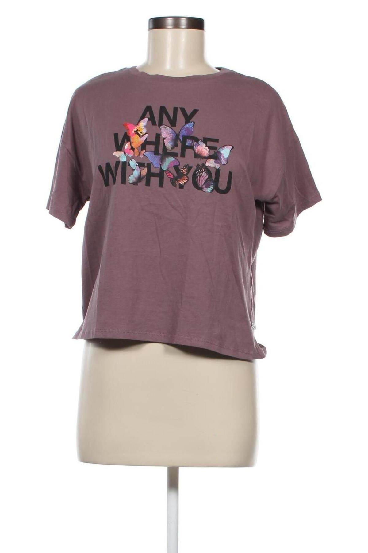 Γυναικείο t-shirt Q/S by S.Oliver, Μέγεθος XS, Χρώμα Βιολετί, Βαμβάκι, Τιμή 12,63 €