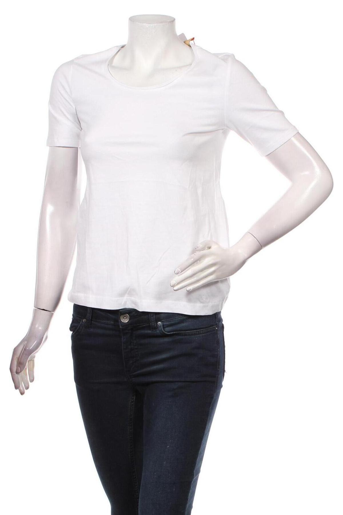 Γυναικείο t-shirt S.Oliver, Μέγεθος XS, Χρώμα Λευκό, Βαμβάκι, Τιμή 8,84 €