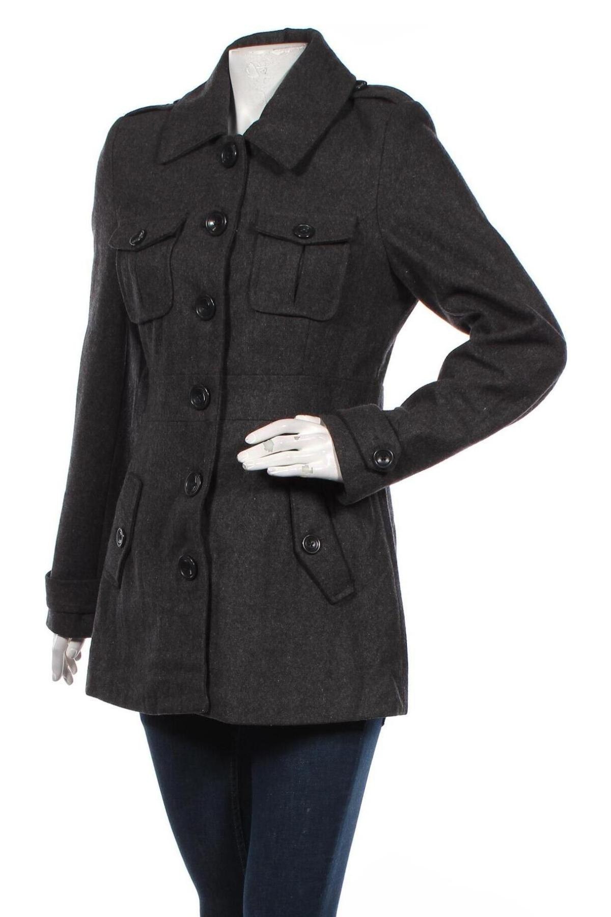 Γυναικείο παλτό Bon'a Parte, Μέγεθος S, Χρώμα Γκρί, Τιμή 42,68 €