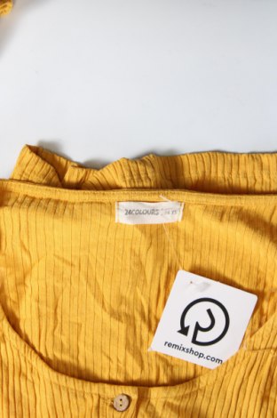 Γυναικεία μπλούζα 24 Colours, Μέγεθος XS, Χρώμα Κίτρινο, Τιμή 14,85 €