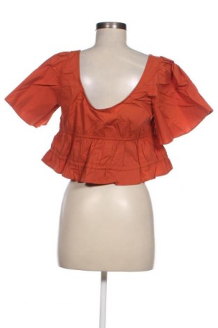 Дамска блуза Fashion Union, Размер L, Цвят Оранжев, Цена 18,00 лв.