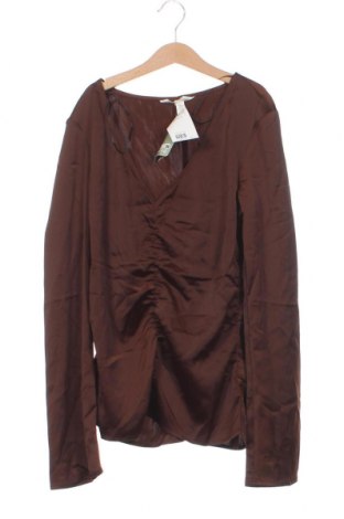 Дамска блуза H&M, Размер XS, Цвят Кафяв, Цена 4,96 лв.