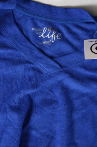 Γυναικεία μπλούζα Made for life, Μέγεθος L, Χρώμα Μπλέ, Τιμή 4,70 €