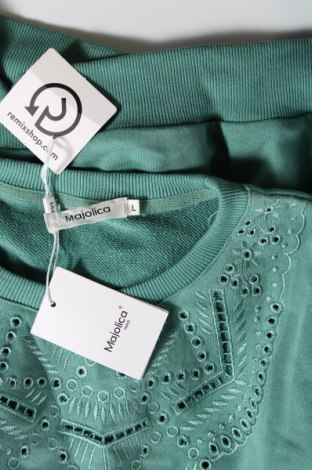 Γυναικεία μπλούζα Majolica, Μέγεθος L, Χρώμα Πράσινο, Τιμή 44,54 €