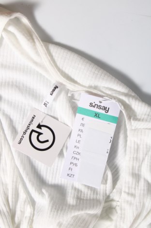 Γυναικεία μπλούζα Sinsay, Μέγεθος XL, Χρώμα Λευκό, Τιμή 4,31 €