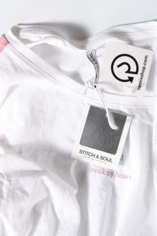 Γυναικεία μπλούζα Stitch & Soul, Μέγεθος L, Χρώμα Λευκό, Τιμή 3,36 €
