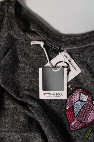 Bluză de femei Stitch & Soul, Mărime L, Culoare Gri, Preț 29,57 Lei