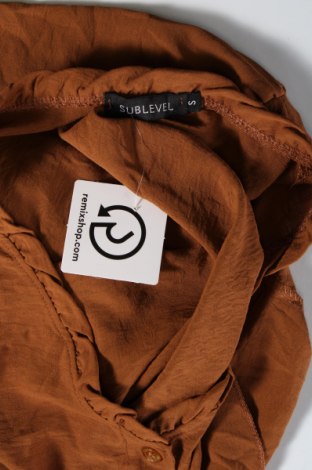 Γυναικεία μπλούζα Sublevel, Μέγεθος S, Χρώμα Καφέ, Τιμή 1,88 €