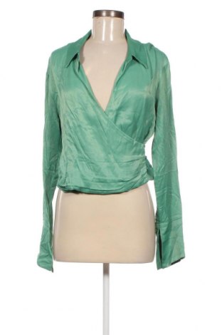 Γυναικεία μπλούζα Zara, Μέγεθος L, Χρώμα Πράσινο, Τιμή 10,03 €