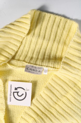 Γυναικεία ζακέτα Canda, Μέγεθος L, Χρώμα Κίτρινο, Τιμή 2,33 €