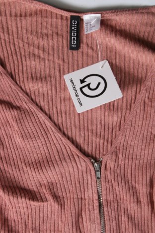 Damen Strickjacke H&M Divided, Größe XS, Farbe Aschrosa, Preis 2,83 €