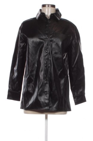 Дамска кожена риза Miss Selfridge, Размер XS, Цвят Черен, Цена 22,44 лв.