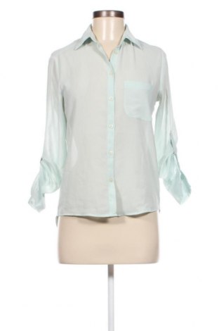 Γυναικείο πουκάμισο Terranova, Μέγεθος XS, Χρώμα Πράσινο, Τιμή 1,92 €