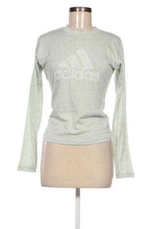 Дамска спортна блуза Adidas, Размер XS, Цвят Зелен, Цена 52,00 лв.