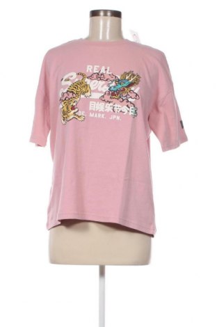 Damen T-Shirt Superdry, Größe M, Farbe Rosa, Preis 11,73 €