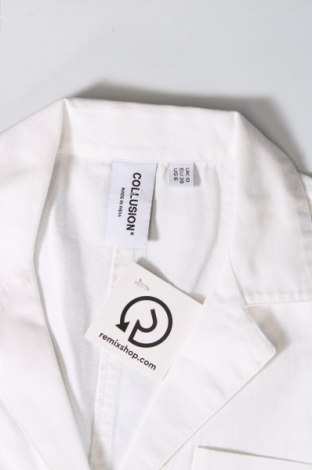 Damen Jeansoverall Collusion, Größe M, Farbe Weiß, Preis 6,37 €