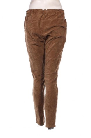 Pantaloni de velvet de femei, Mărime L, Culoare Bej, Preț 17,17 Lei