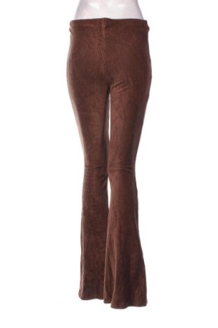 Pantaloni de velvet de femei Bershka, Mărime S, Culoare Maro, Preț 95,39 Lei