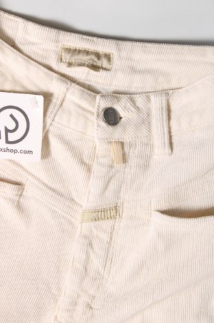 Pantaloni de velvet de femei Closed, Mărime M, Culoare Ecru, Preț 58,95 Lei