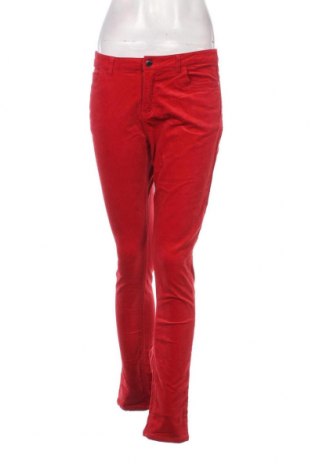 Pantaloni de velvet de femei Manor, Mărime S, Culoare Roșu, Preț 16,22 Lei