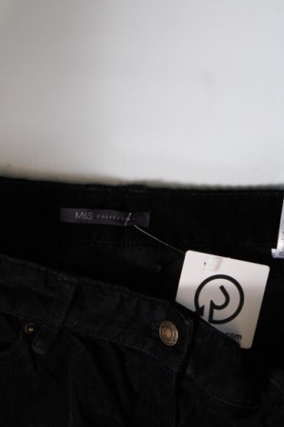 Pantaloni de velvet de femei Marks & Spencer, Mărime M, Culoare Negru, Preț 13,16 Lei