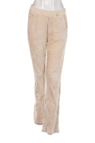 Pantaloni de velvet de femei Para Mi, Mărime M, Culoare Bej, Preț 19,08 Lei