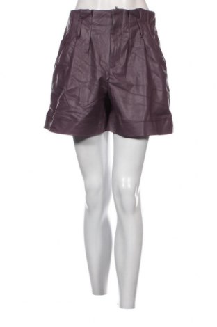 Γυναικείο κοντό δερμάτινο παντελόνι Calliope, Μέγεθος S, Χρώμα Βιολετί, Τιμή 3,17 €