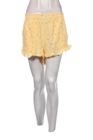 Γυναικείο κοντό παντελόνι Monki, Μέγεθος L, Χρώμα Κίτρινο, Τιμή 3,75 €