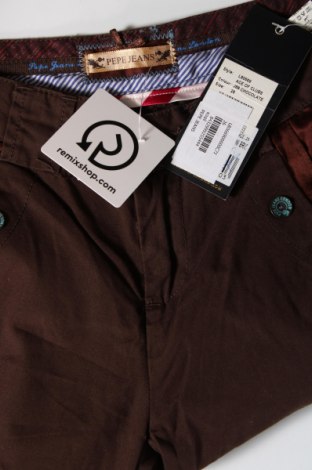 Дамски къс панталон Pepe Jeans, Размер S, Цвят Кафяв, Цена 33,66 лв.
