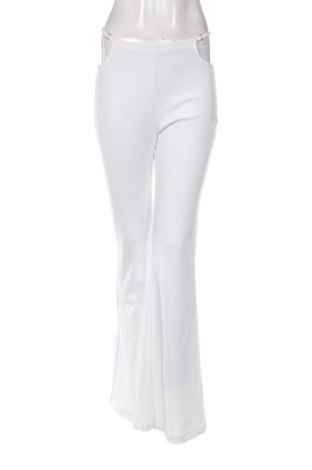 Damenhose Bershka, Größe L, Farbe Weiß, Preis 14,23 €
