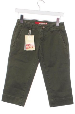 Дамски панталон Miss Sixty, Размер XXS, Цвят Зелен, Цена 20,44 лв.