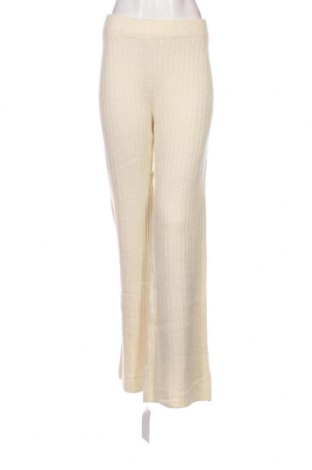 Γυναικείο παντελόνι NA-KD, Μέγεθος L, Χρώμα Εκρού, Τιμή 16,15 €