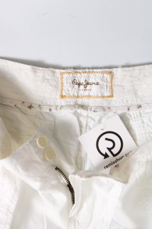 Дамски панталон Pepe Jeans, Размер XL, Цвят Бял, Цена 23,36 лв.