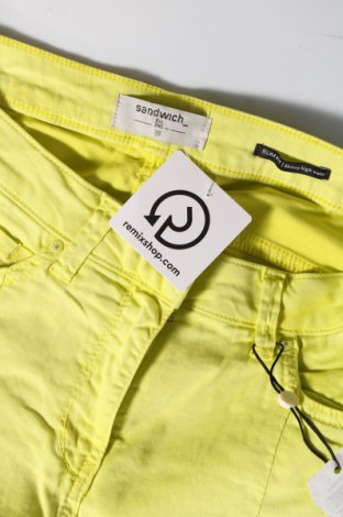 Дамски панталон Sandwich_, Размер M, Цвят Жълт, Цена 27,74 лв.