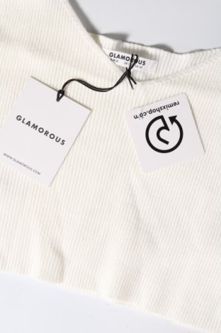 Γυναικείο αμάνικο μπλουζάκι Glamorous, Μέγεθος L, Χρώμα Λευκό, Τιμή 7,77 €