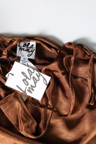 Γυναικείο αμάνικο μπλουζάκι Lola May, Μέγεθος M, Χρώμα Καφέ, Τιμή 3,44 €