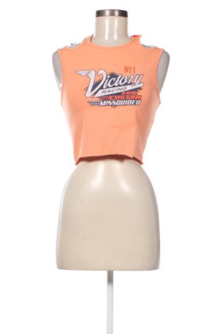 Γυναικείο αμάνικο μπλουζάκι Missguided, Μέγεθος M, Χρώμα Πορτοκαλί, Τιμή 3,25 €