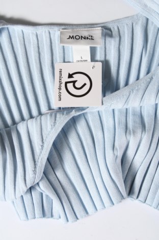Γυναικείο αμάνικο μπλουζάκι Monki, Μέγεθος L, Χρώμα Μπλέ, Τιμή 5,68 €