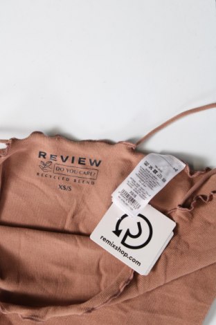 Tricou de damă Review, Mărime XS, Culoare Maro, Preț 26,71 Lei