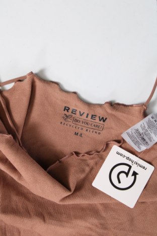 Γυναικείο αμάνικο μπλουζάκι Review, Μέγεθος M, Χρώμα Καφέ, Τιμή 2,99 €