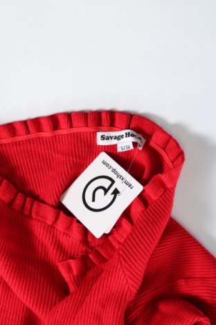 Pulover de femei, Mărime S, Culoare Roșu, Preț 12,40 Lei